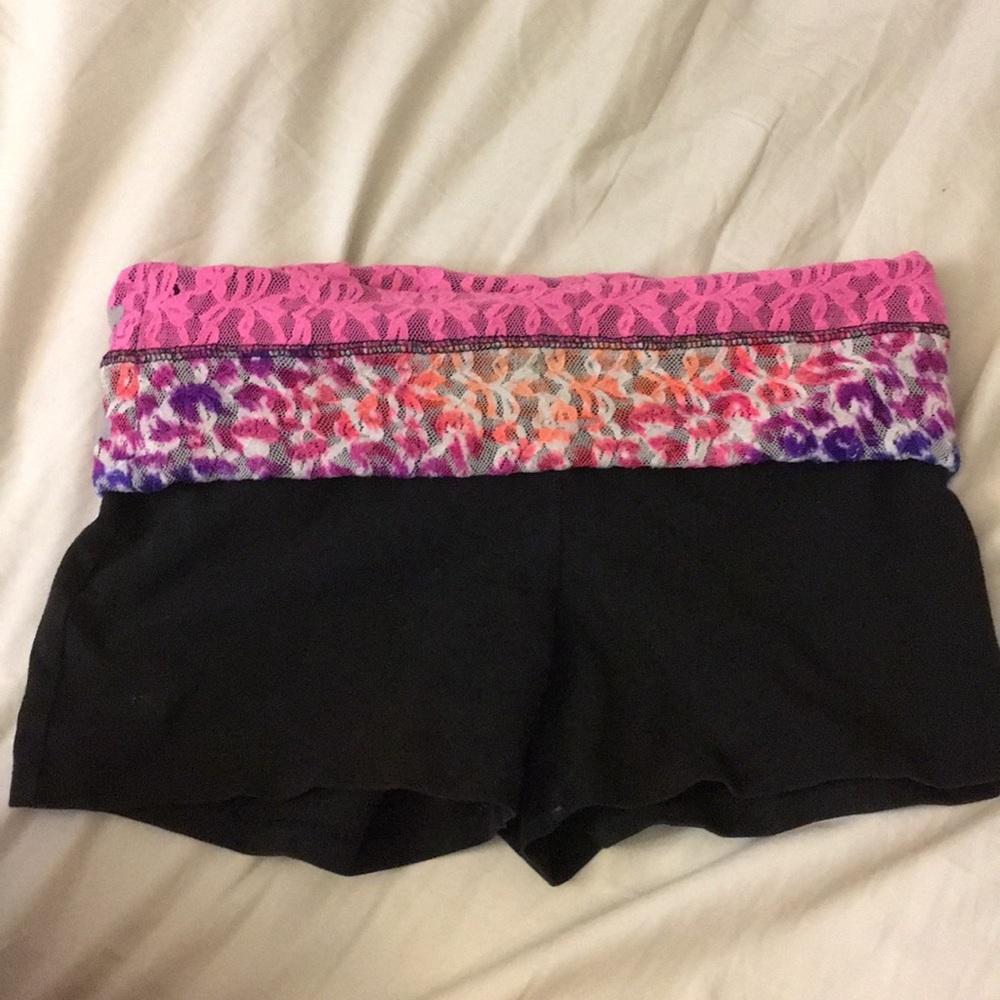 PINK spandex/ short short work out shorts
